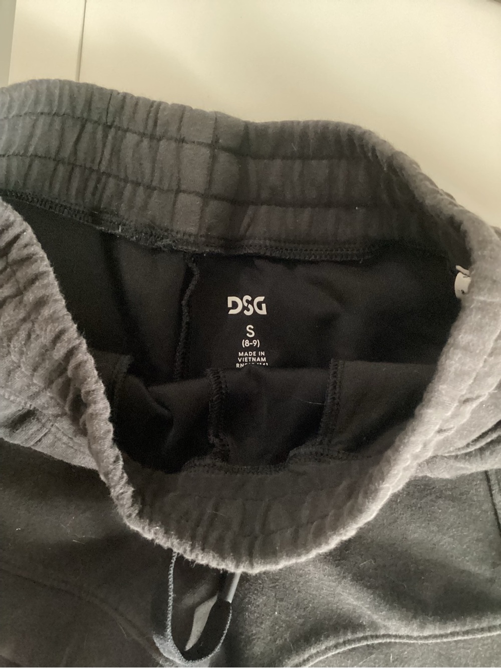 DSG Black Pullover Hoodie with Drawstring